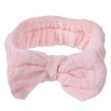 Bentită Păr, Furry, Model cu Fundă, Roz Nude, 6 cm