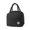 Geanta termica pentru pranz, flippy, multifunctionala, compartimentata, impermeabila, cu manere, buzunar exterior, 22x14x19 cm, negru
