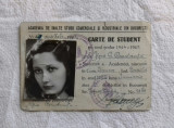 CARTE DE STUDENT 1944-1945, Romania 1900 - 1950, Documente