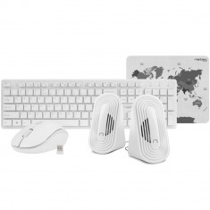 Set 4-in-1 Natec Tetra Wireless white foto