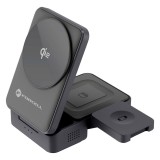 Incarcator Wireless Forcell F-Energy Flex Pro F-05 3 in 1 Qi2 Compatibil MagSafe, 20.5W, Argintiu