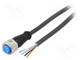 Cablu de conectare M12 SICK 5 PIN 5m 125VAC 4A Y IP67