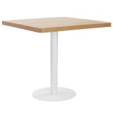 Cumpara ieftin Masa de bistro, maro deschis, 80 x 80 cm, MDF