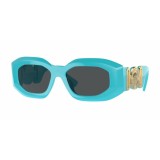 Ochelari de Soare Damă Versace VE4425U-543987, Lentile Gri-Albastru, &oslash; 54mm, UV400, Carcasă Inclusă