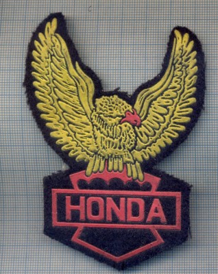 AX 1235 EMBLEMA - ,,HONDA&amp;quot; -MOTOCICLISM -PENTRU COLECTIONARI foto