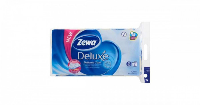 Zewa Deluxe 3 r&eacute;tegű Toalettpap&iacute;r 8 tekercs