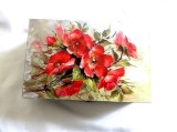 Cutie lemn cu model floral 46339