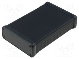 Carcasă HAMMOND aluminiu neagră 1455 X: 78mm Y: 120mm Z: 27mm