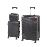 TraveLux Urban XVI gurul&oacute;s bőr&ouml;nd szett fekete