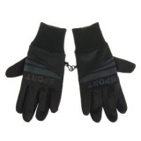 Manusi negre cu dungi irizate, compatibile cu ecran tactil, pentru barbati, CMCLASS