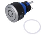 Comutator ONPOW LAS1-AWY-11ZT/G/12V/P 2 Poziții SPDT 0,5A 220VAC ON-ON apăsare