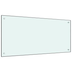 vidaXL Panou antistropi de bucătărie, alb, 100x50 cm sticlă securizată
