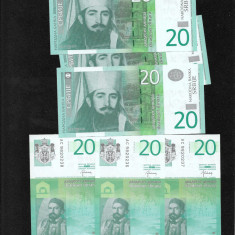 Serbia 20 dinari dinara 2013 unc pret pe bucata