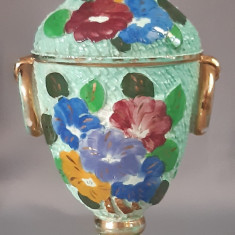 Vaza din ceramica veche frantuzeasca, semnata