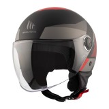 Casca pentru scuter - motocicleta MT Street S Poke B5 rosu mat (open face) &ndash; omologare noua ECE 22.06 XXS (51/52cm)