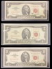 Bancnota 2 Dolari 1963A, Red Seal, UNC, Consecutive, SUA