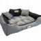 KingDog Grey Dog Couch Lounger 115x95 cm
