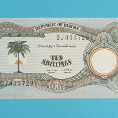 Biafra 10 Shillings 1968-69 'Stat secesionist' aUNC- serie: GJ 0337291