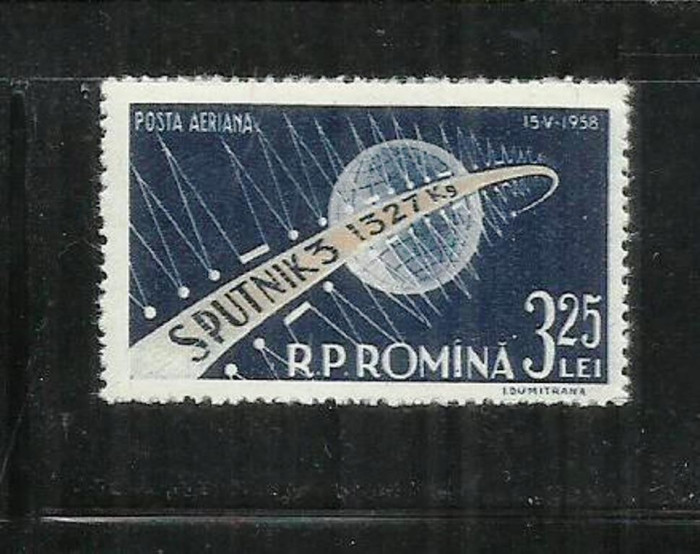 ROMANIA 1958 - SPUTNIK III - MNH - LP 460