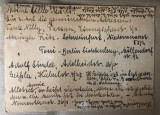 Carte postala trimisa din Munchen la Bucuresti in februarie 1940, Circulata, Printata