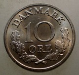 7.890 DANEMARCA 10 ORE 1970 AUNC, Europa, Cupru-Nichel