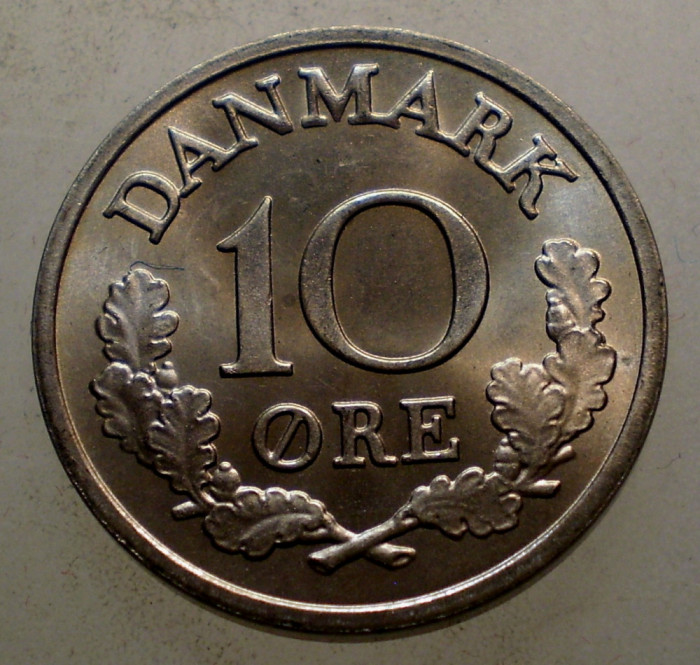 7.890 DANEMARCA 10 ORE 1970 AUNC