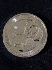 Canada 2024 - 10 Dollars - Mamut lanos - 2 OZ , Moneda de argint foto