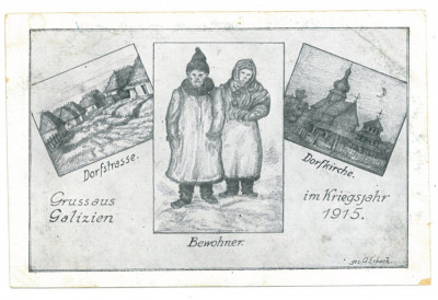 2905 - GALICIA, Bucovina, Ethnic, Port Popular - old postcard - used - 1915 foto
