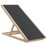 Cumpara ieftin Rampa pentru caini, gri, 100x40 cm, lemn masiv de brad
