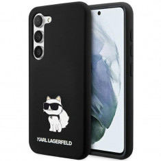 Karl Lagerfeld Husa Liquid Silicone Choupette Samsung Galaxy S23 Plus Negru