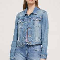 Tommy Jeans geacă din denim femei, de tranziție DW0DW17660