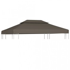 Acoperiș pavilion, 2 niveluri, 310 g/m&amp;sup2;, 4 x 3 m, gri taupe foto