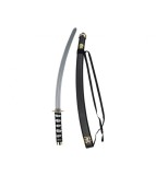 Sabie Ninja katana pentru copii cu teaca, din plastic, 73 cm, negru, Oem