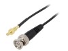 Cablu Coaxial 50&Omega; 0,5m BNC-SMB Negru
