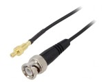 Cablu Coaxial 50&Omega; 0,5m BNC-SMB Negru