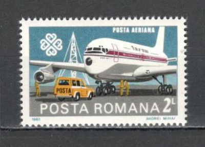 Romania.1983 Posta aeriana-Anul mondial al comunicatiilor YR.761 foto