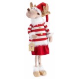 Figurina Ren Fetita textil multicolor 23x13x58 cm