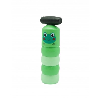 Jucarie pentru copii, flippy, broaca indestructibila, 6 piese demontabile, +3 ani, verde foto