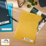 Mapa plastic Leitz Cosy A4 40 coli deschidere superioară și lateral dreapta cu