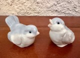 2 BIBELOURI MICI DIN PORTELAN FIN- PASARI H4,5CM