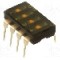 Intrerupator DIP, 2 pozitii, montare THT, 4 sectiuni, OMRON OCB - A6T-4102