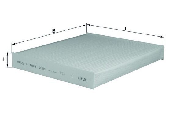 MAHLE LA 189 Filtru, aer habitaclu