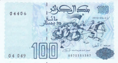 Bancnota Algeria 100 Dinari 1992 - P137 UNC foto