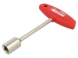Cheie tubulară pătrată 12mm oțel crom-vanadium 157mm