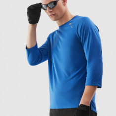 Tricou ciclism cu mânecă lungă cu uscare rapidă pentru bărbați - cobalt