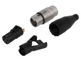 Mufă XLR Mamă 3 Pin Aurită pentru Cablu
