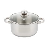 Oala cu capac din inox, capacitate 1 litru 14 cm, Kinghoff