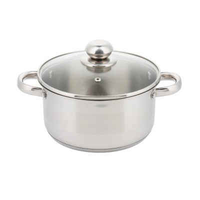 Oala cu capac din inox, capacitate 1 litru 14 cm, Kinghoff foto