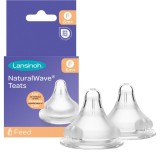 Lansinoh NaturalWave tetină pentru biberon Fast 2 buc