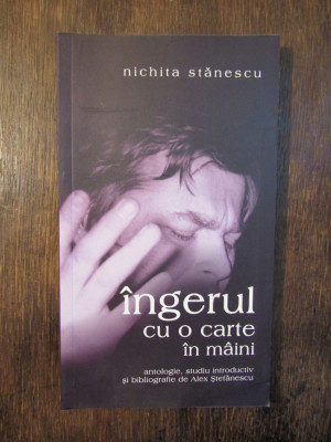 &amp;Icirc;ngerul cu o carte &amp;icirc;n m&amp;acirc;ini - Nichita Stănescu (antologie Alex Ștefănescu) foto